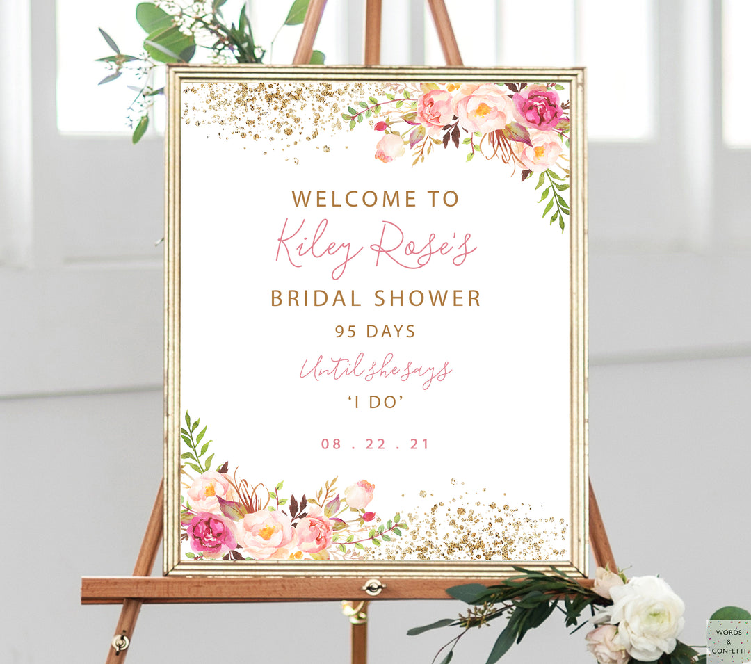 bridal-shower-decor-pink-and-gold-wordsandconfetti