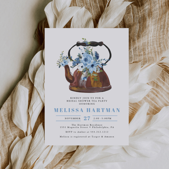 DUSTY BLUE TEA PARTY