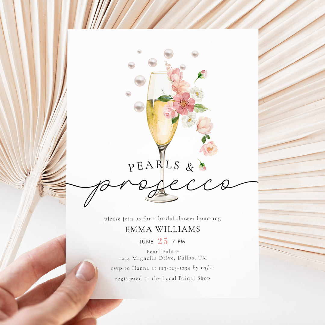 FLORAL PEARLS & PROSECCO BRIDAL SHOWER COLLECTION
