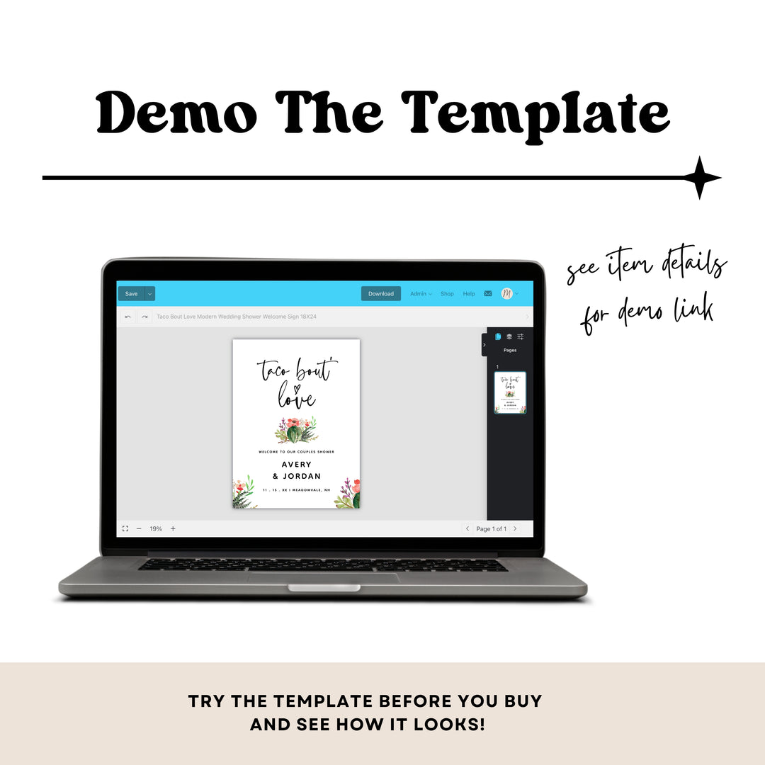 TACO BOUT LOVE Engagement Party Welcome Sign