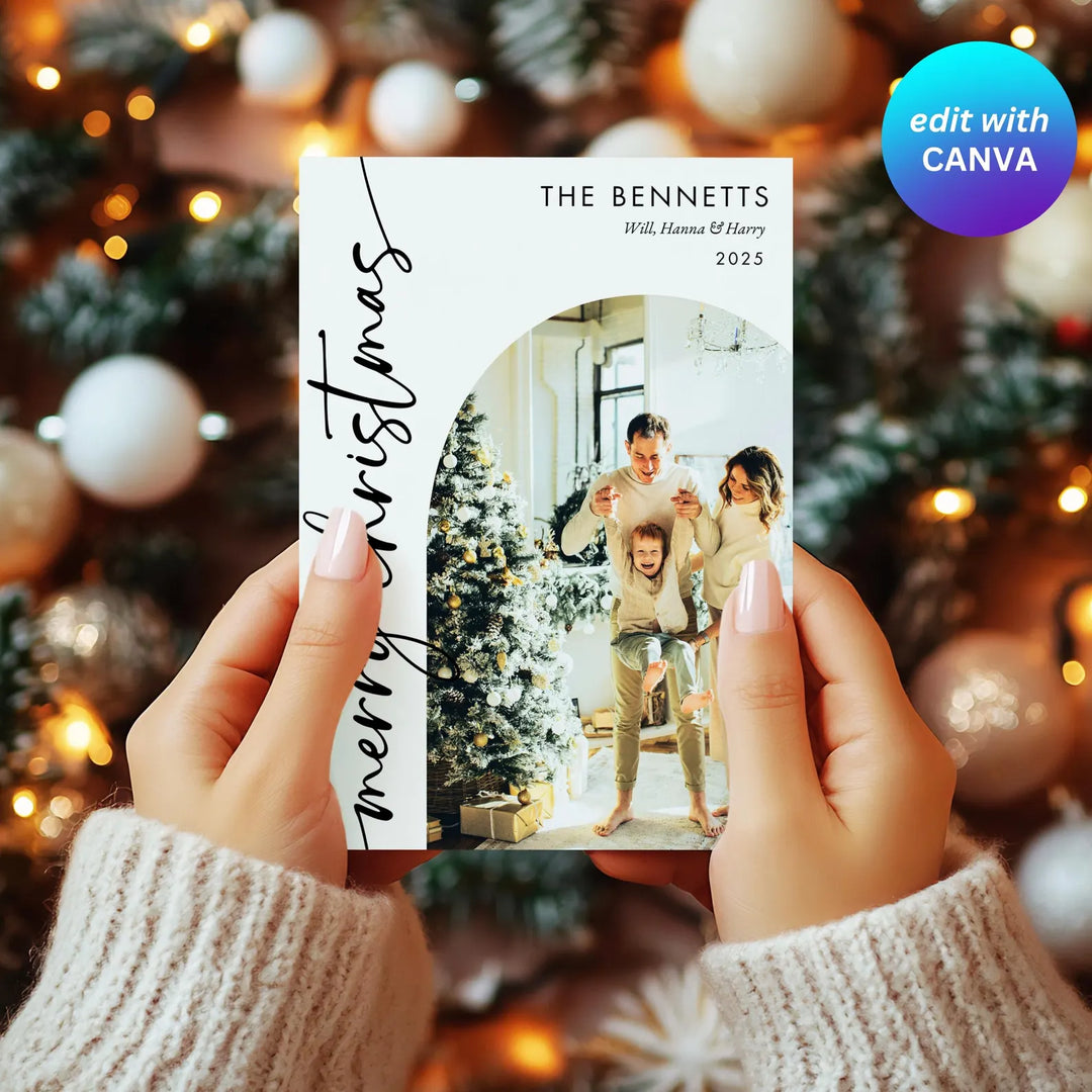Year in Review Christmas Card Template