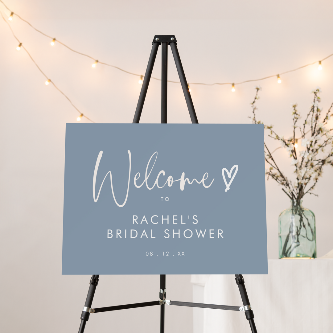 BOHO HEART Bridal Shower Welcome Sign