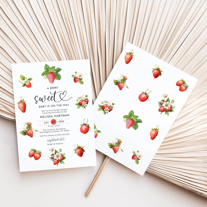 BERRY SWEET Baby Shower Invitation