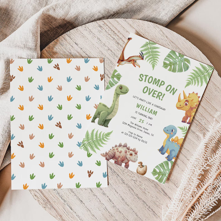 Dinosaur Birthday Invitation