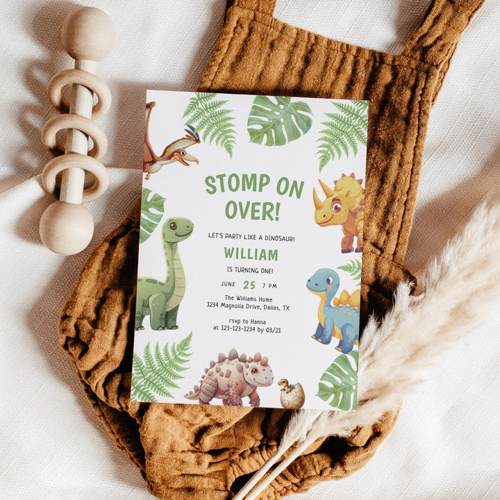 Dinosaur Birthday Invitation