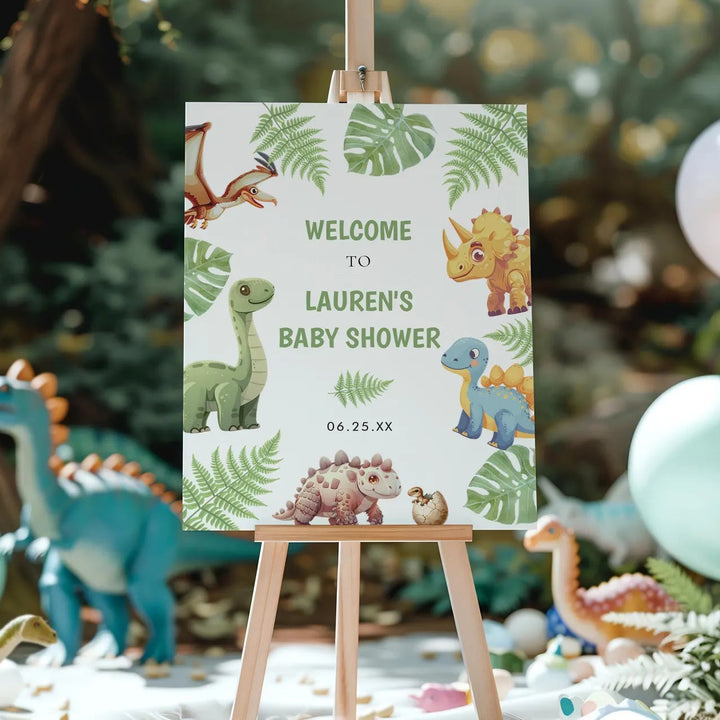 Dinosaur Welcome Sign
