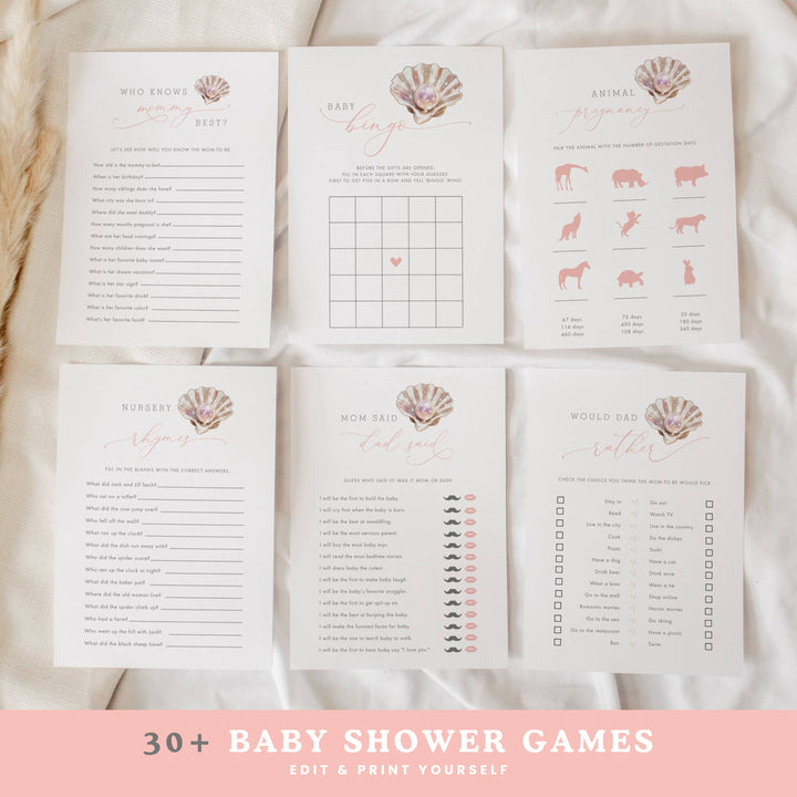 LITTLE PEARL Baby Shower Games – Games
