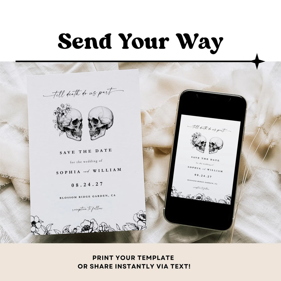 GOTHIC Wedding Invitation