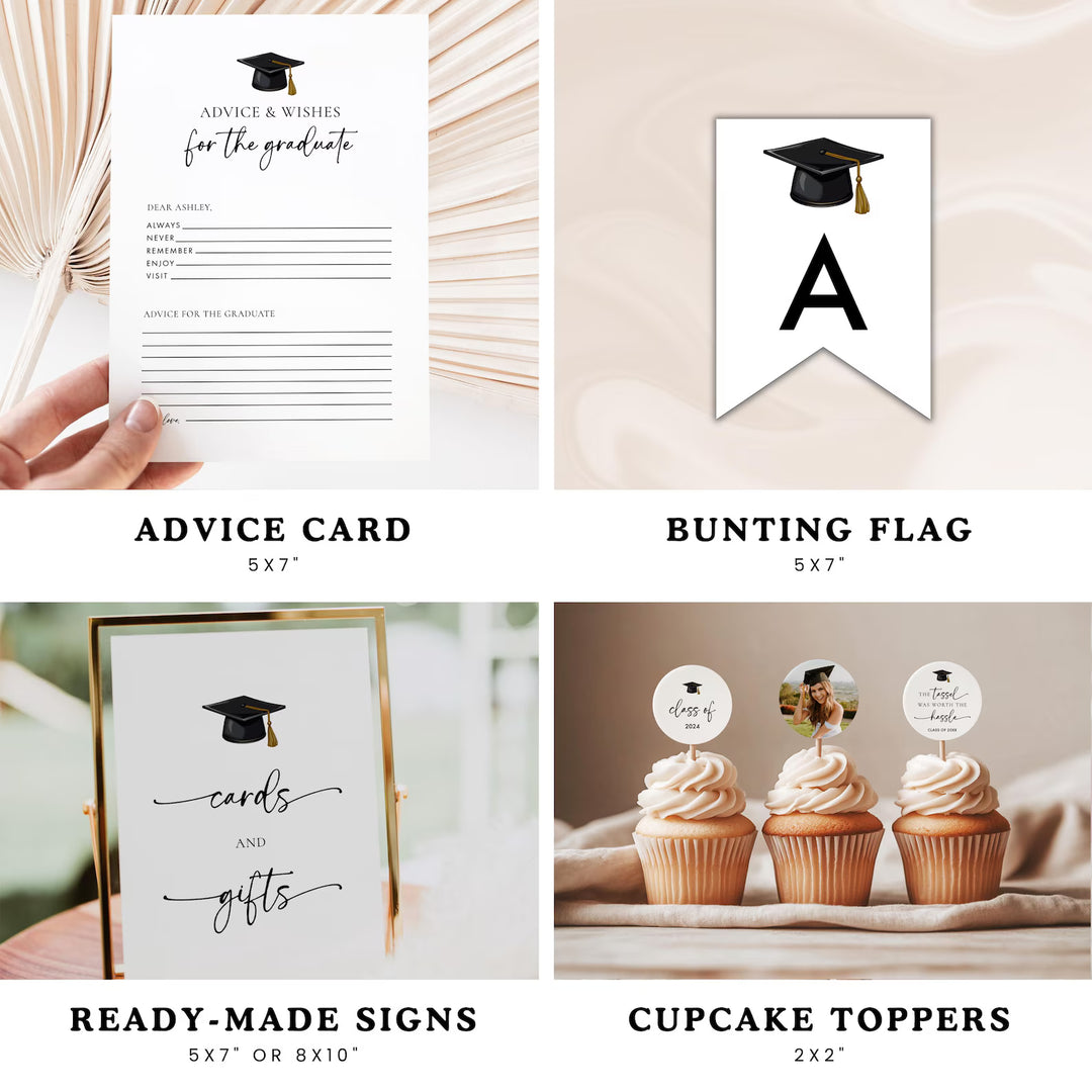 Graduation Party Bundle – Invitations, Games, Decorations &amp; More!