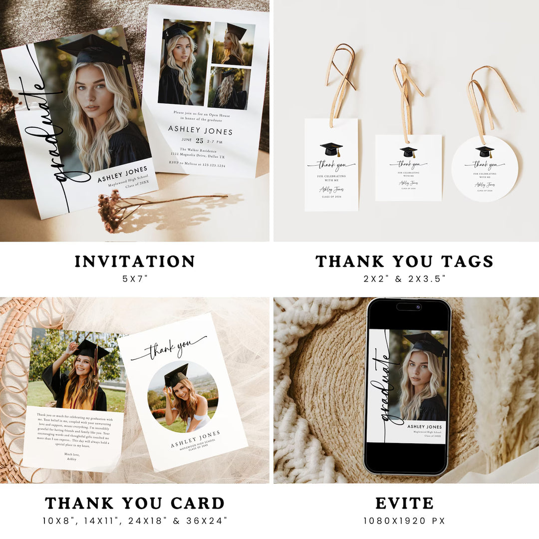 Graduation Party Bundle – Invitations, Games, Decorations &amp; More!