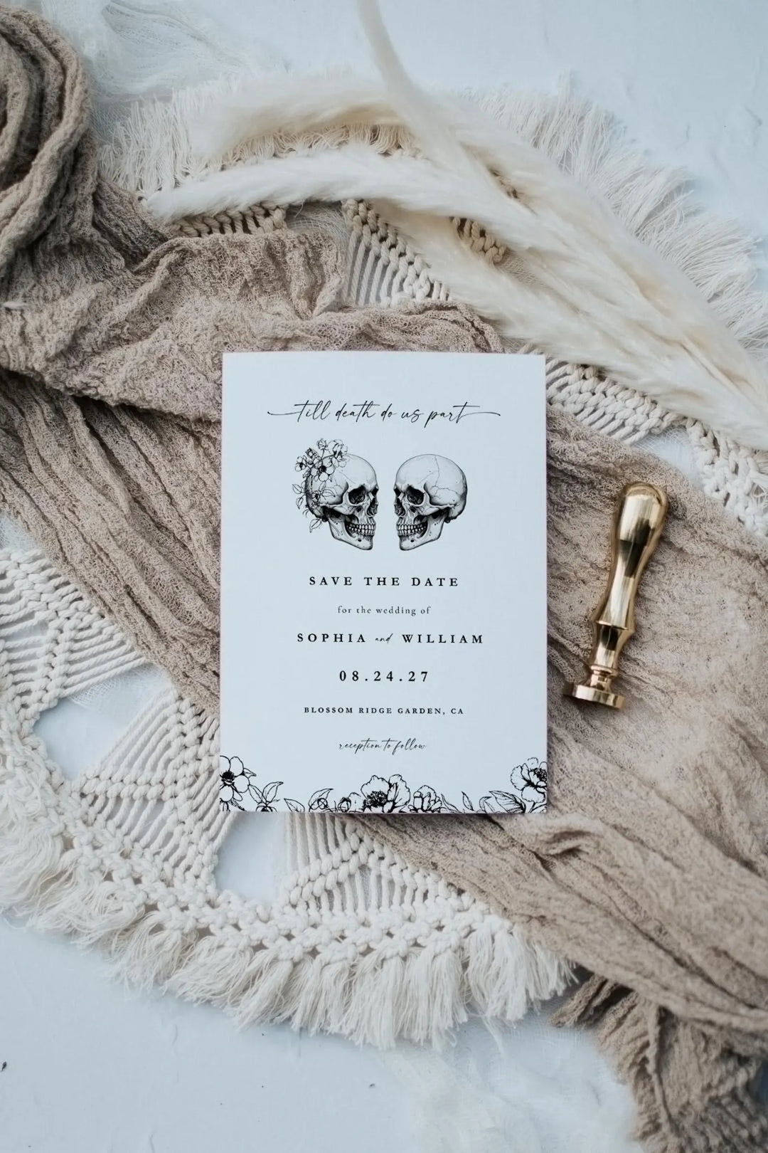 GOTHIC Wedding Invitation