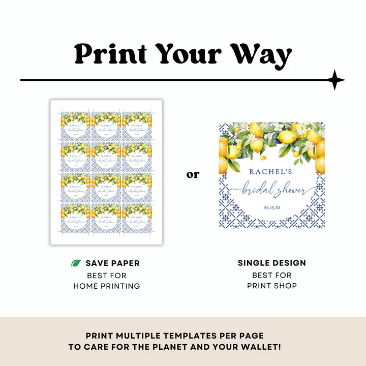 MAIN SQUEEZE Bridal Shower Stickers