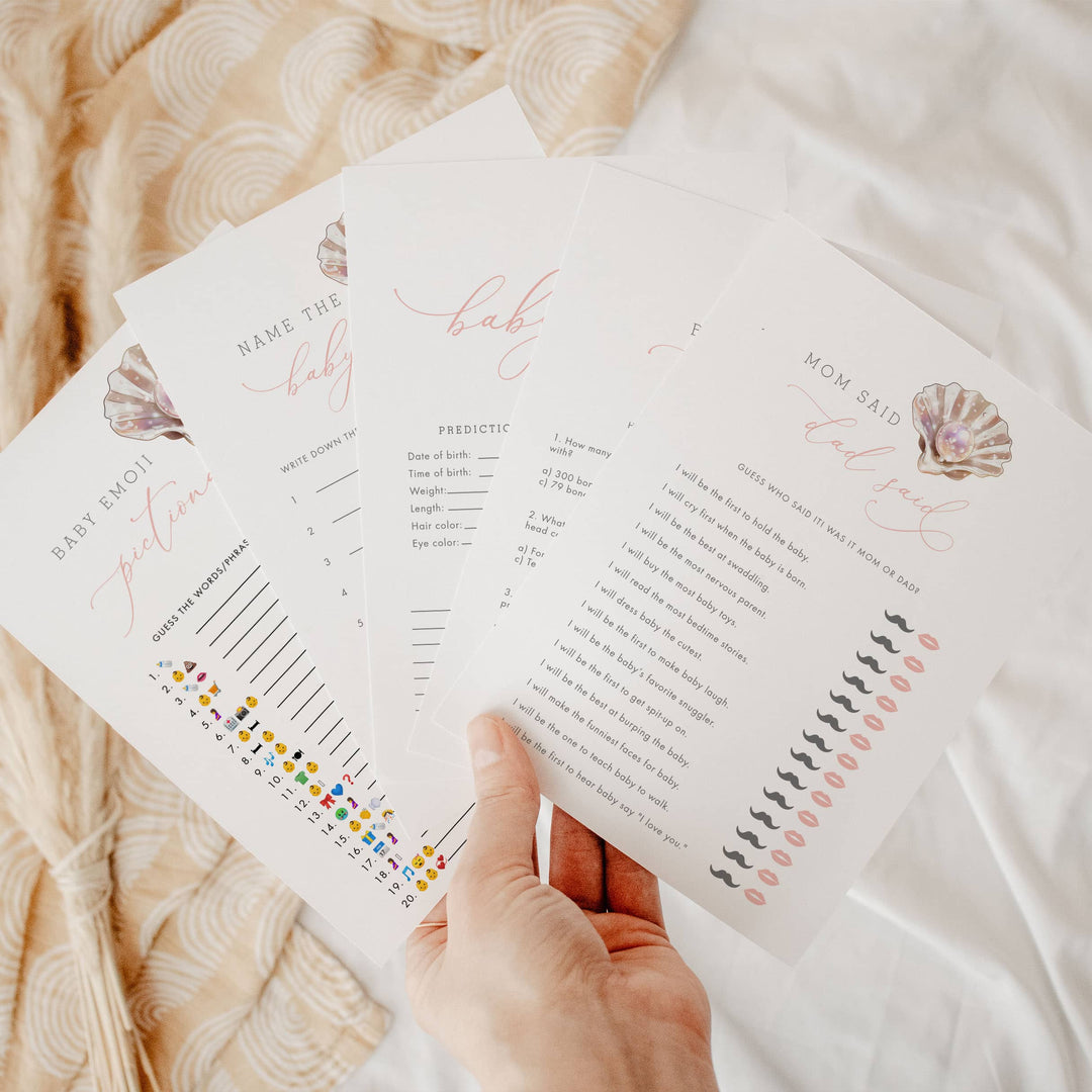 LITTLE PEARL Baby Shower Games – Games