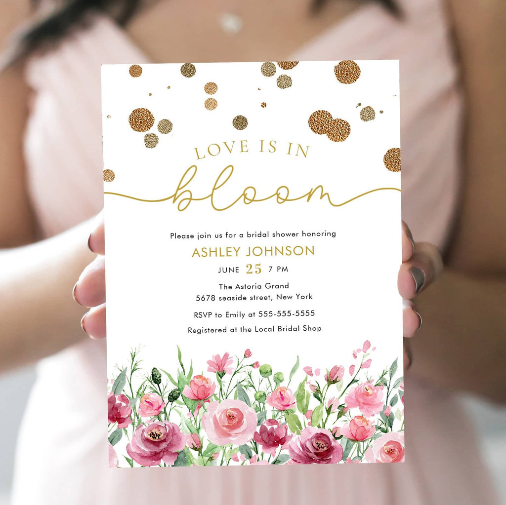 LOVE IS IN BLOOM Bridal Shower Invitation – MILKY PAPERIE