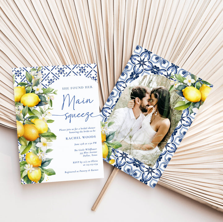 MEDITERRANEAN LEMON Bridal Shower Invitation