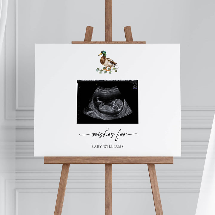 MALLARD DUCK Baby Shower Guest Book Sign