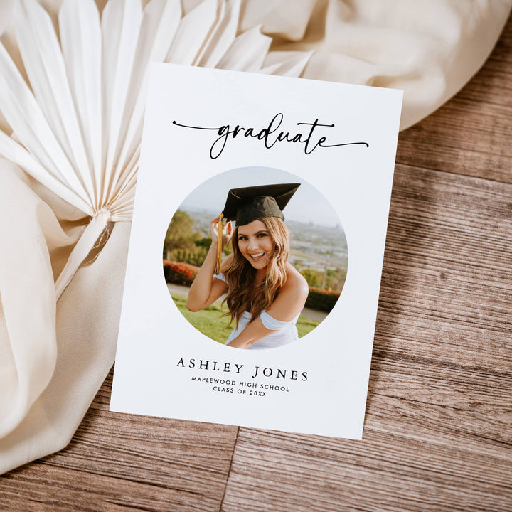PHOTO Graduation Party Announcement Cards