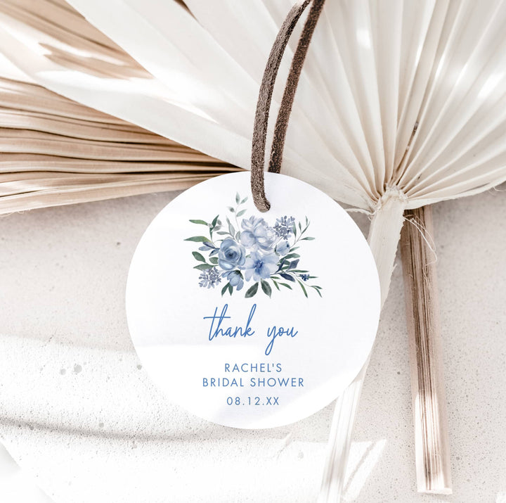 SOMETHING BLUE Bridal Shower Favor Tags