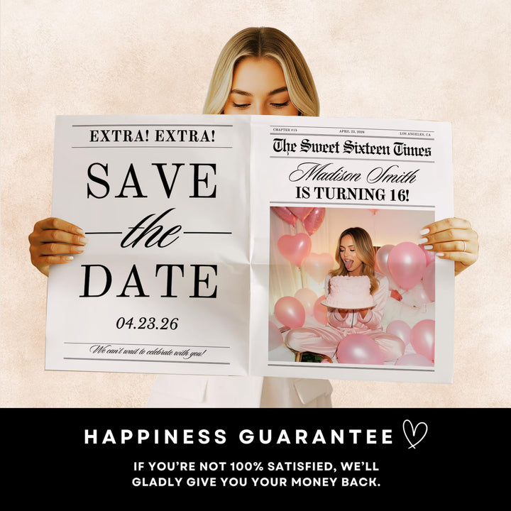 Birthday Newspaper Template
