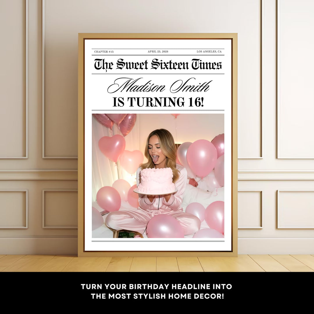 Birthday Newspaper Template
