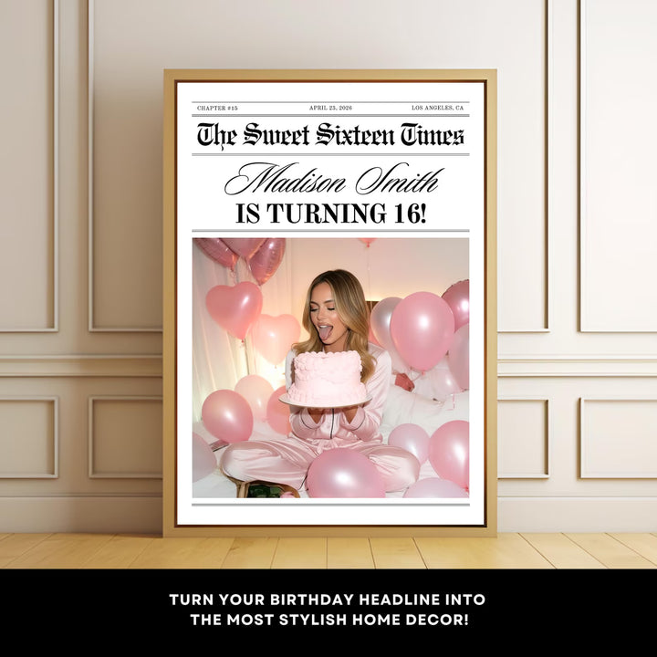Birthday Newspaper Template
