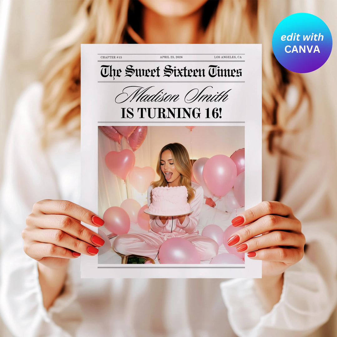 Birthday Newspaper Template