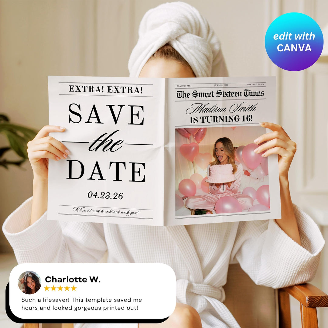 Birthday Newspaper Template