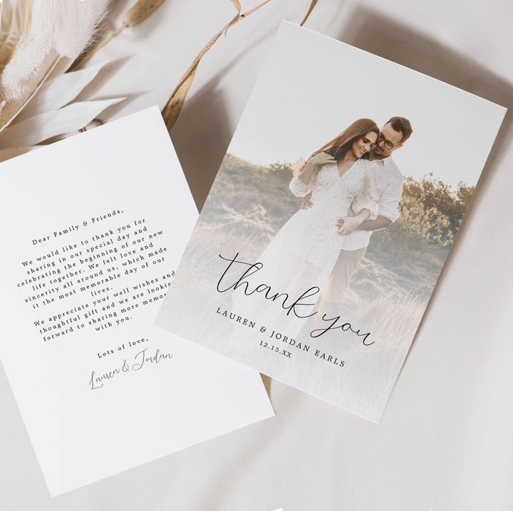 RUSTIC CHIC Thank You Card