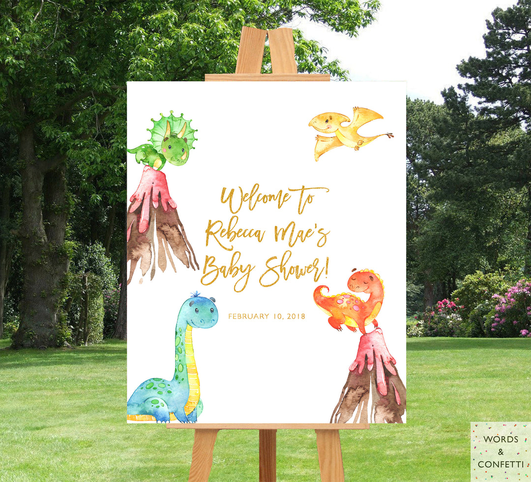 dinosaur-decorations-for-baby-shower-words-and-confetti