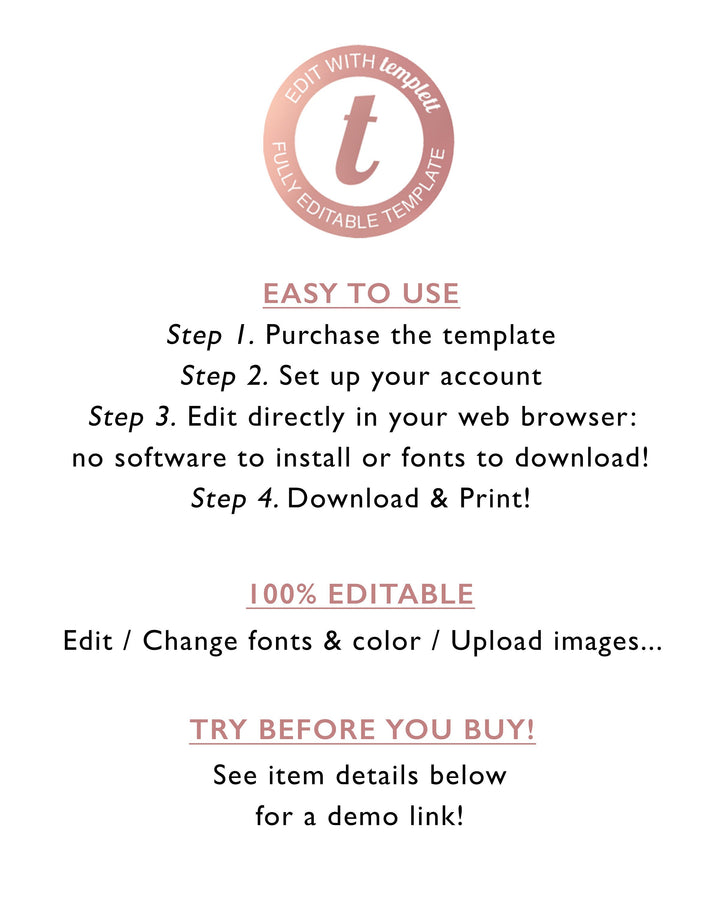 Time Capsule First Birthday - 100% Editable